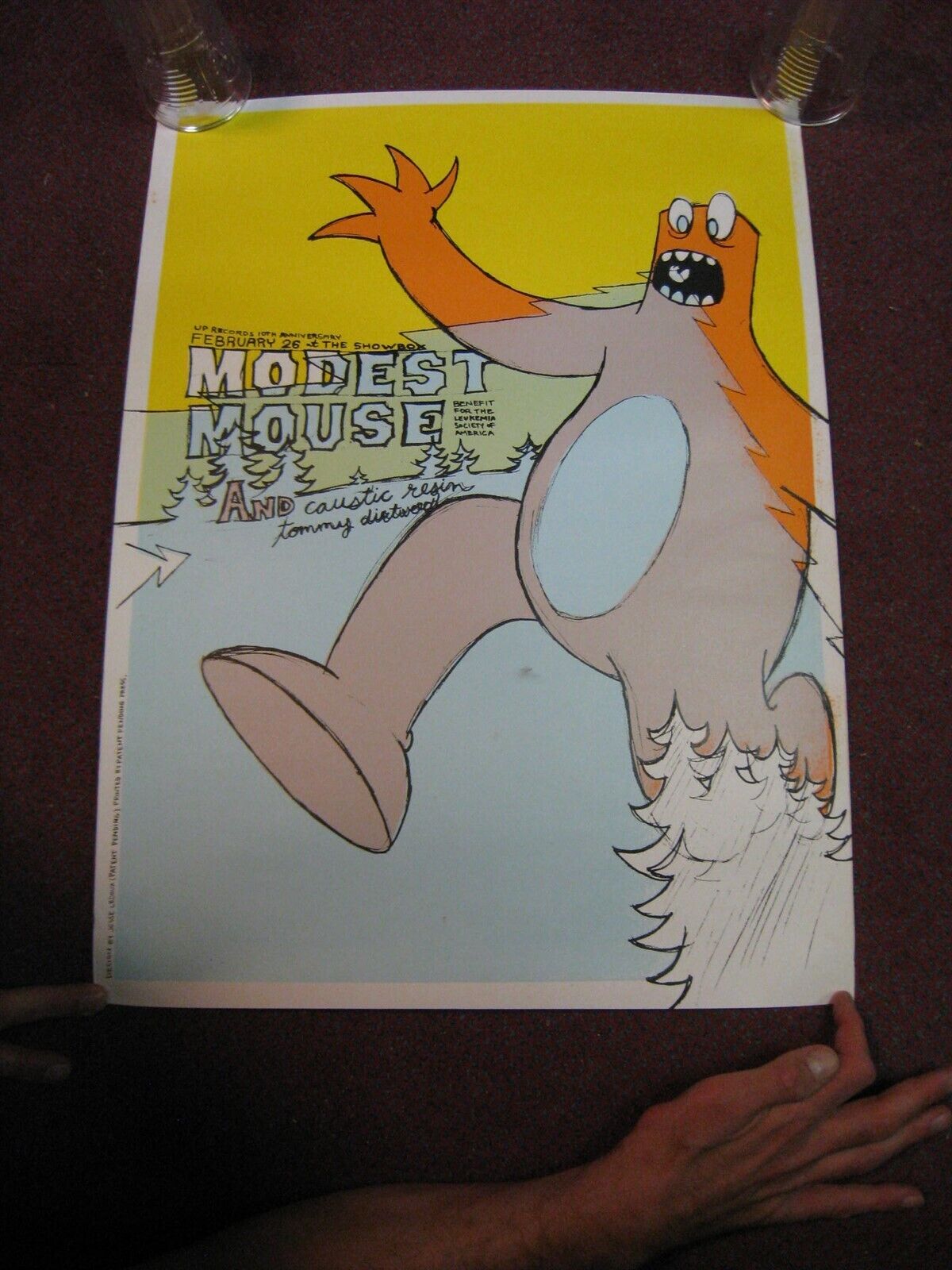 Modest Mouse Poster Caustic Resin Leukemia Benefit Feb 26