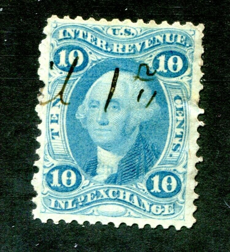 US Scott #R36c 10 Cent Inland Exchange Used. Free Shipping.