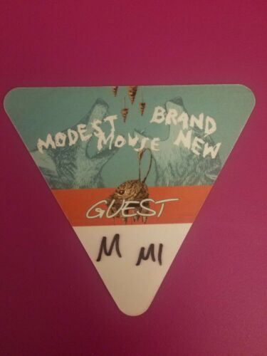Modest Mouse + Brand New 2016 Dual Headline Tour Vip Satin Guest Pass Dte Mi New