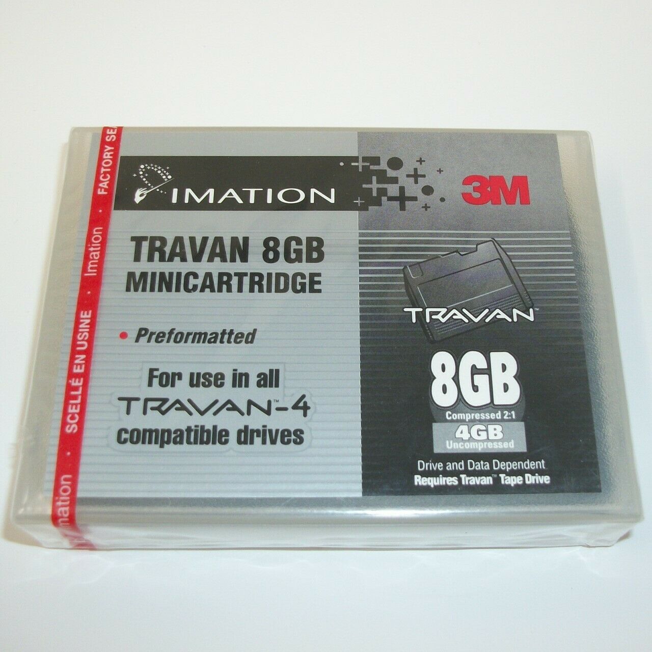 Imation 3m Travan Preformatted Minicartridge 8gb Compressed Travan-4 Tape Drive