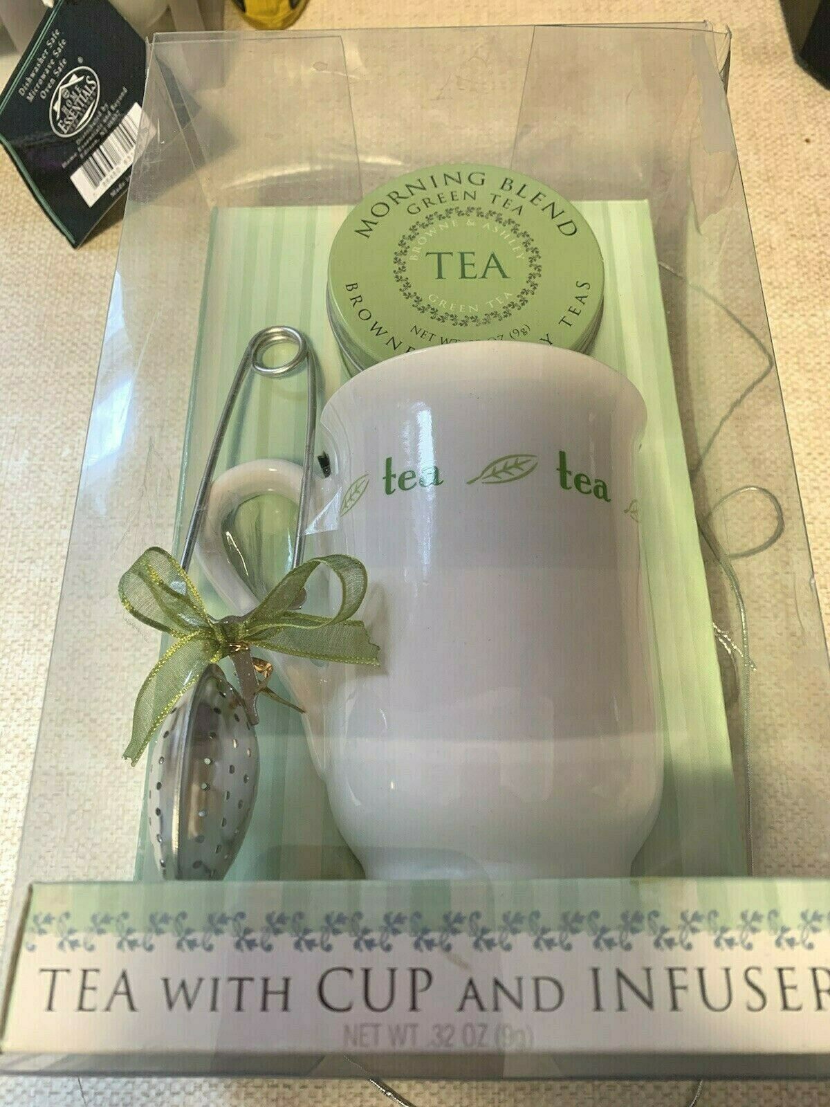 Browne Ashley Green Tea Gift Set W/ Cup And Infuser