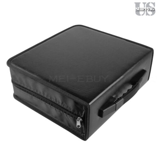 Portable 400 Disc Cd Dvd Storage Bag Pu Leather Wallet Holder Case Box Organizer