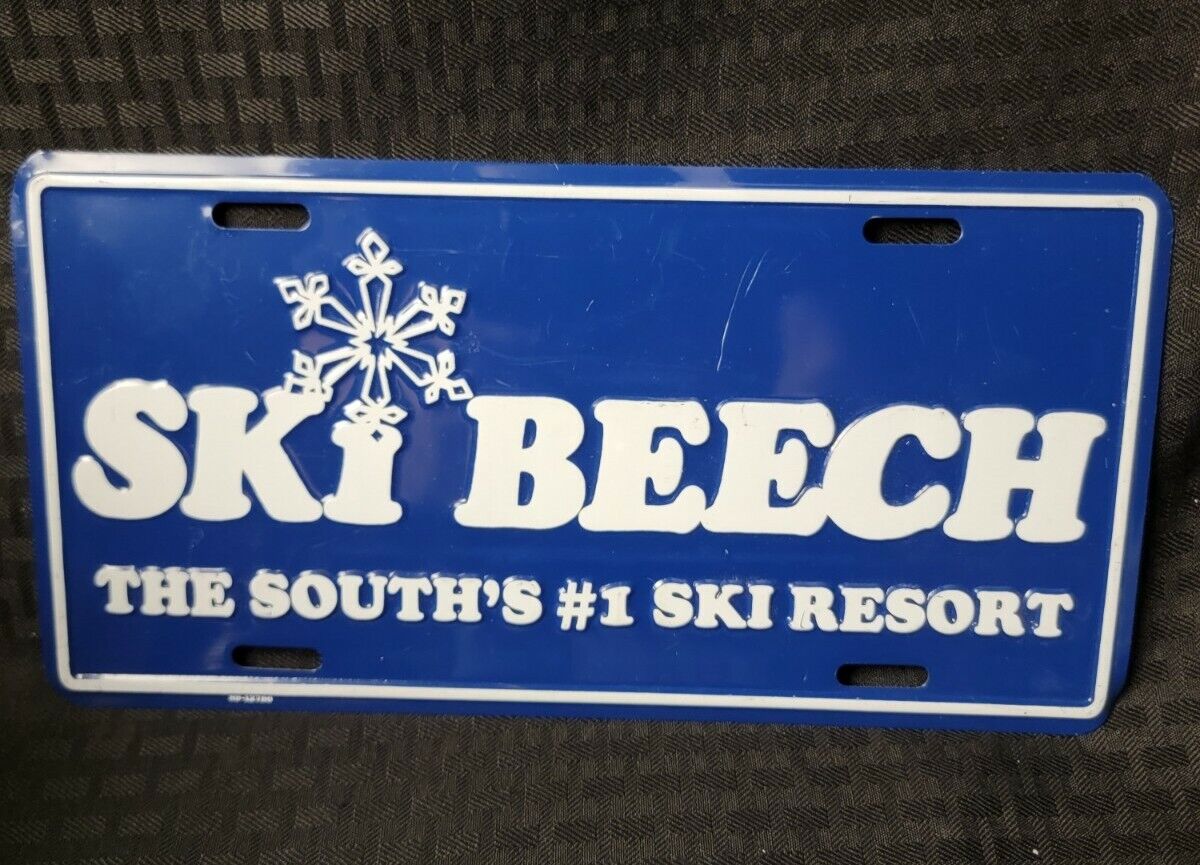 Ski Beech Nc Car Tag Vintage The South's #1 Ski Resort
