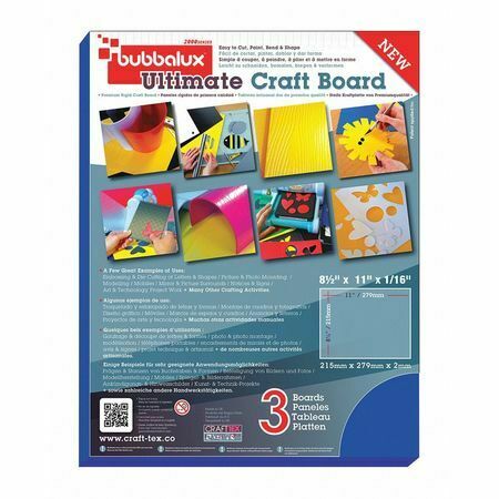 Ultimat Craft Board Fpbu118bl2 Bubbalux Craft Board Letter S,blue,pk6