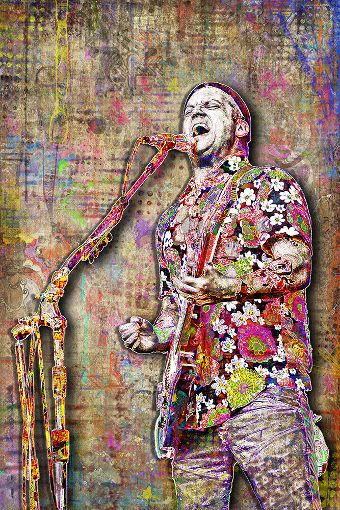 Isaac Brock Of Modest Mouse 12x18in Poster,  Modest Mouse Art Free Shipping Us