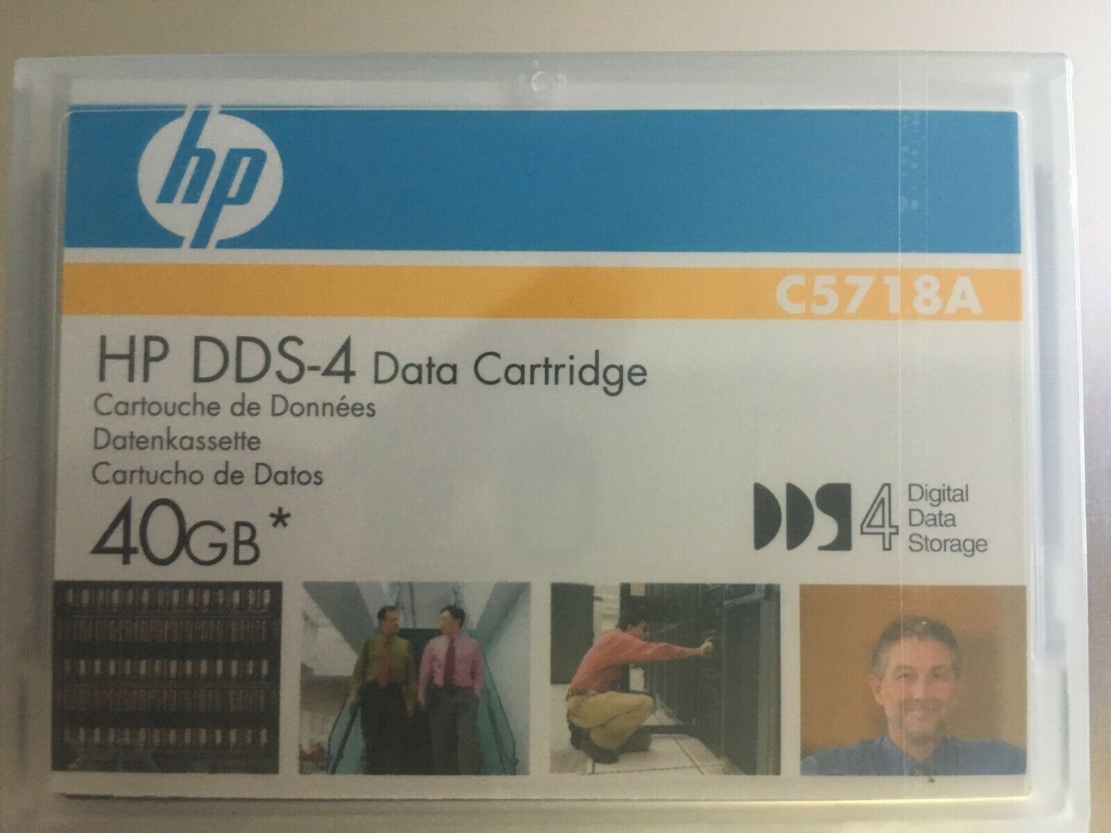 One New Factory Sealed Hp C5718a 4mm Dds-4 Data Tape Cartridge 20gb/40gb Dat40
