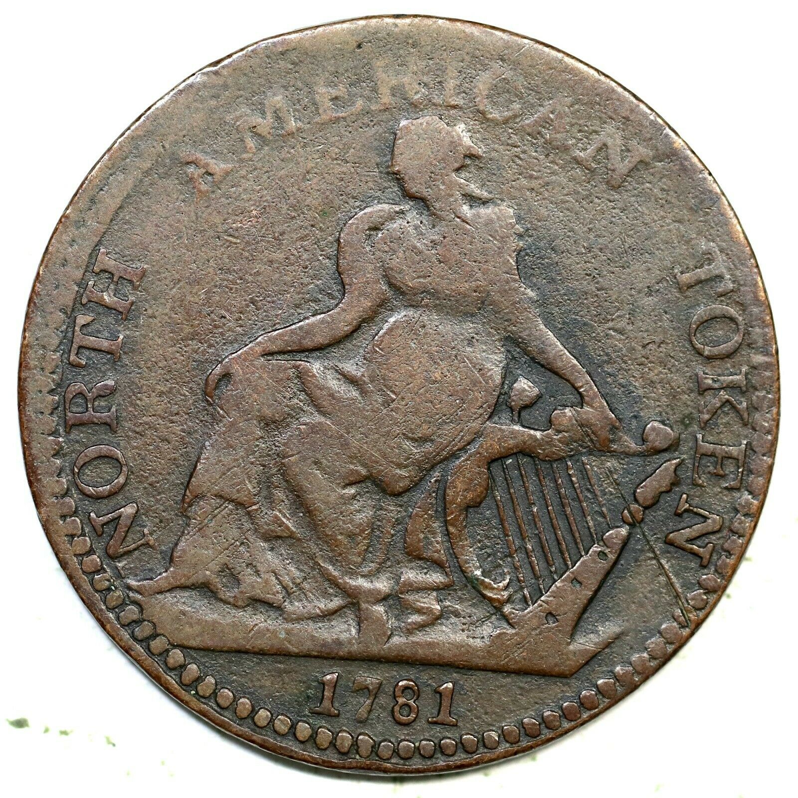 1781 North American Token Colonial Copper Coin