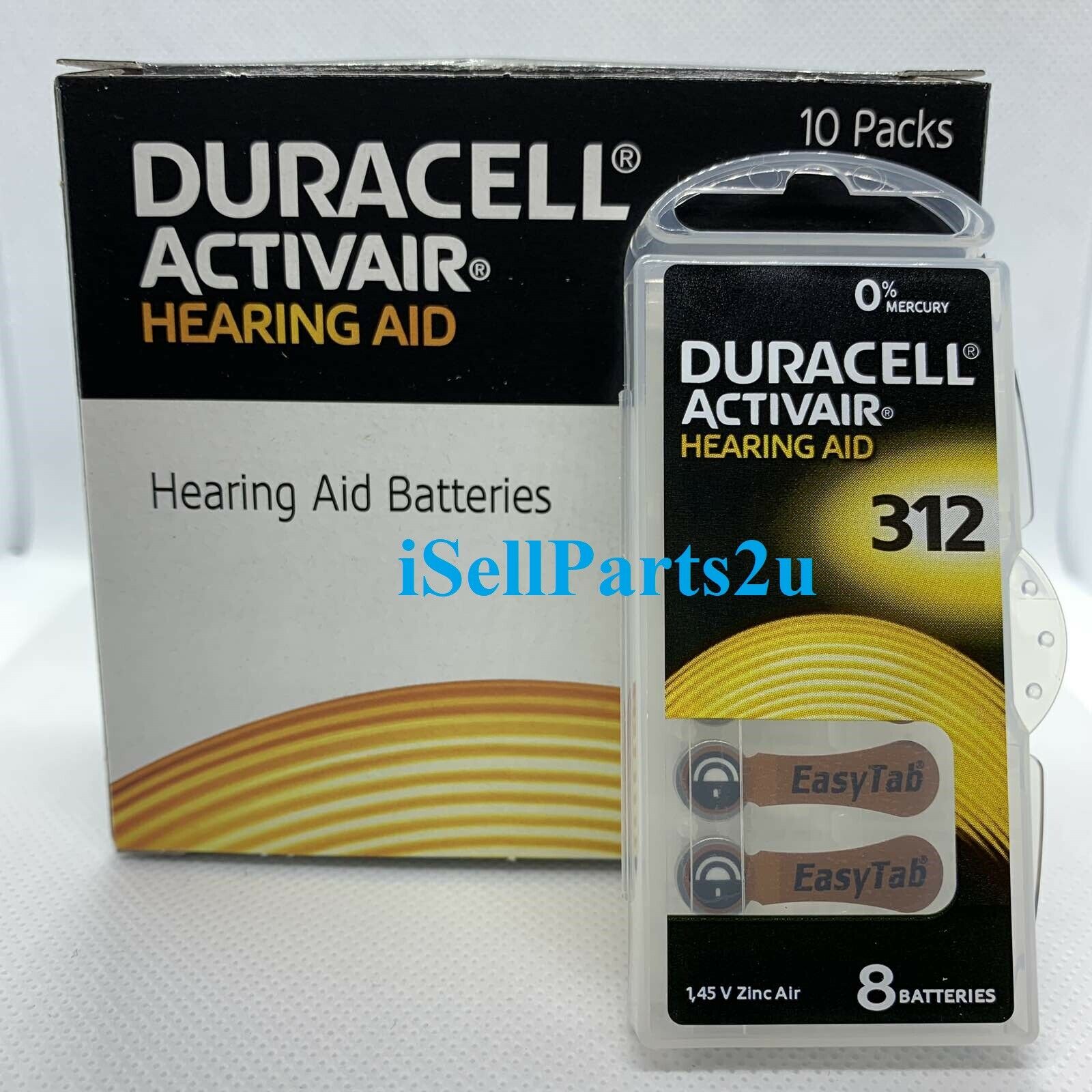 New Duracell Hearing Aid Batteries Size 312 Fast Shipping Choose From 4 To 240