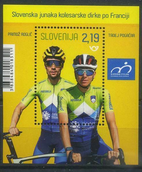 Slovenia 2020 Sport, Cycling, Tour De France Heroes Mnh**