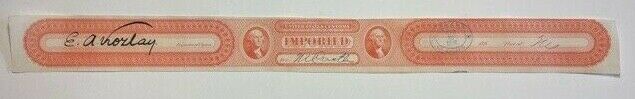 USIR TAX-PAID REVENUES---CUSTOMS CIGARS--1866 ISSUE--TCC3--RED ON WHITE PAPER