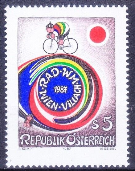 Austria 1987 MNH, World Championship Cycling, Sports