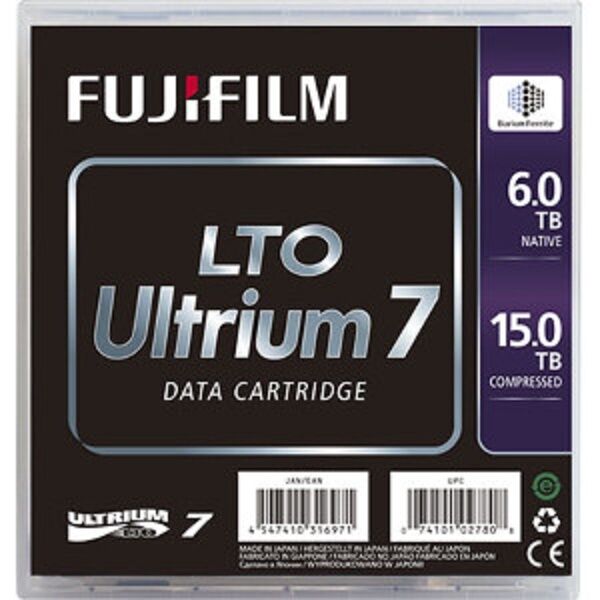 5 pack Fuji 16456574 LTO7 Data Cartridge 15TB Storage Capacity (NEW)