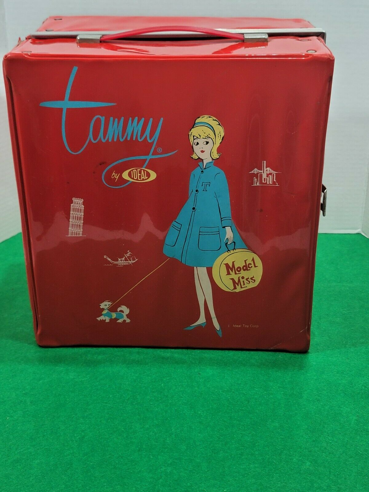 Vintage Tammy Doll Red Carrying Case Trunk Ideal Toy Corp 1960s Model Miss