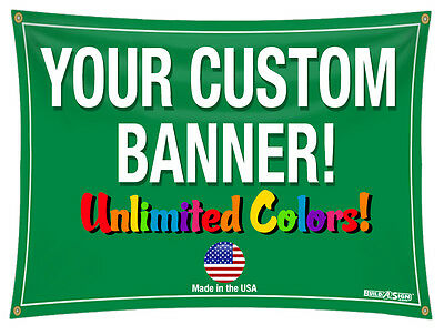 2'x 8' Full Color Custom Banner High Quality Vinyl 2x8