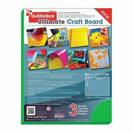 Ultimat Craft Board Fpbu118gn2 Bubbalux Craft Board Letter S,green,pk6