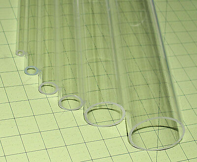 1 Pc 3/4" Od X 1/2" Id 24 Inch Long Clear Acrylic Plexiglass Lucite Plastic Tube
