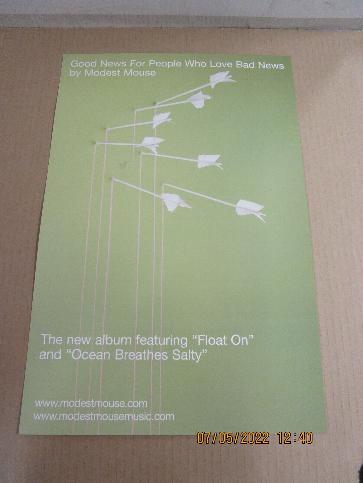 Modest Mouse Good News For People Who Promo Flat New! Unused! 2004 Epic Records