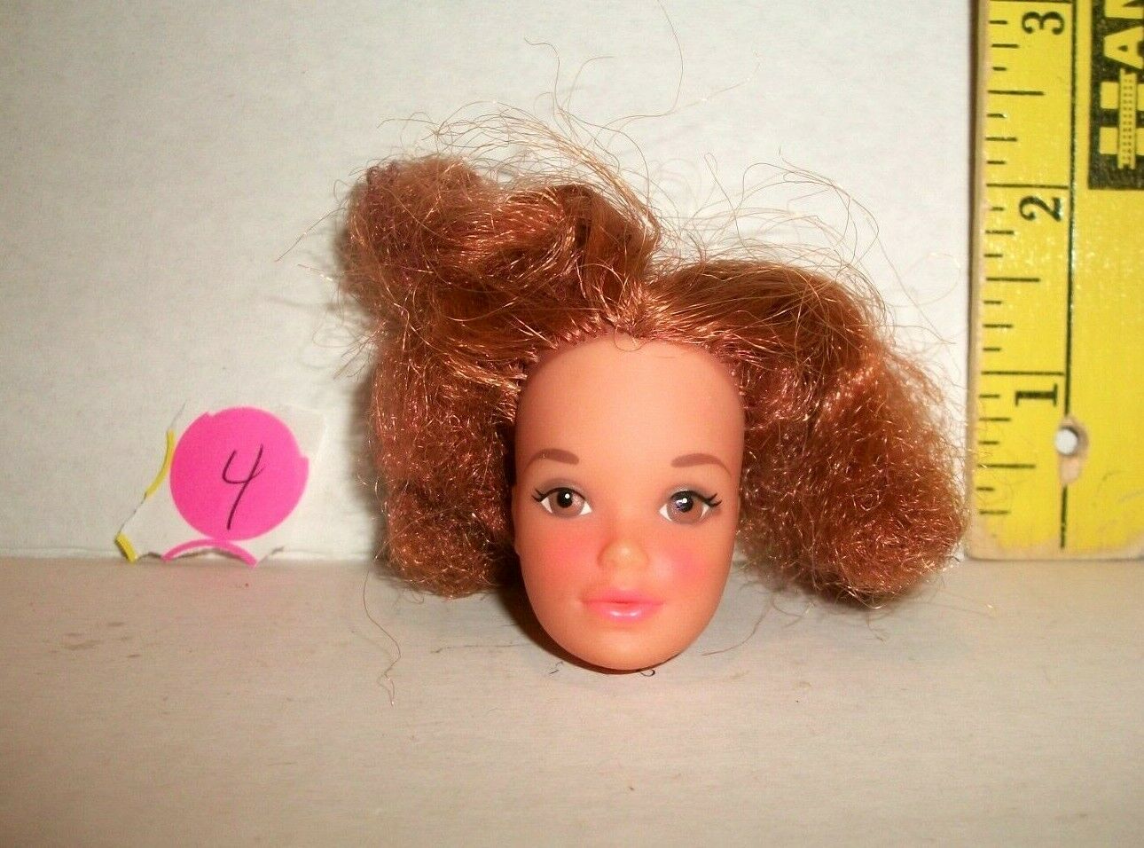 VINTAGE QUICK CURL Barbie KELLEY DOLL 1973-75 HEAD ONLY NEAR EXCELLENT #4