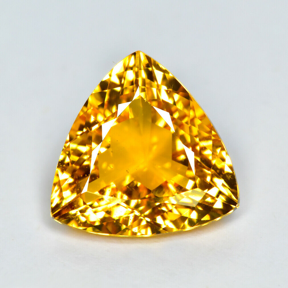 6.00ct Trillion, Vvs _ Eye Clean Gemstone Natural Golden Yellow Beryl _brazil