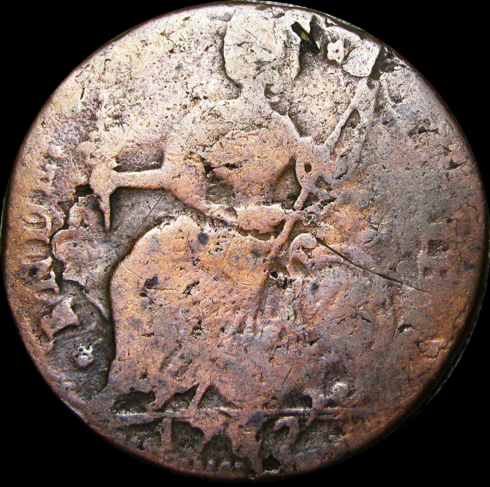 1787 Connecticut Copper Colonial Coin RARE L@@K --- NICE ---  #A808