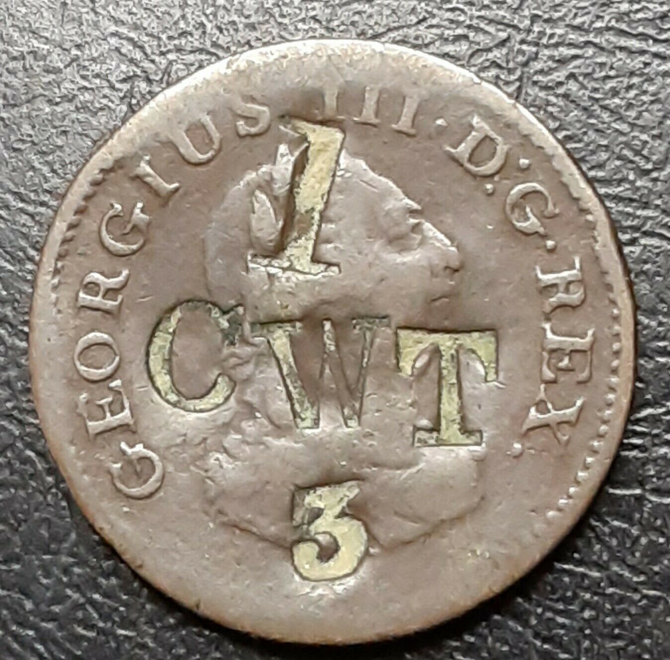 Homemade Colonial Coin Weight.