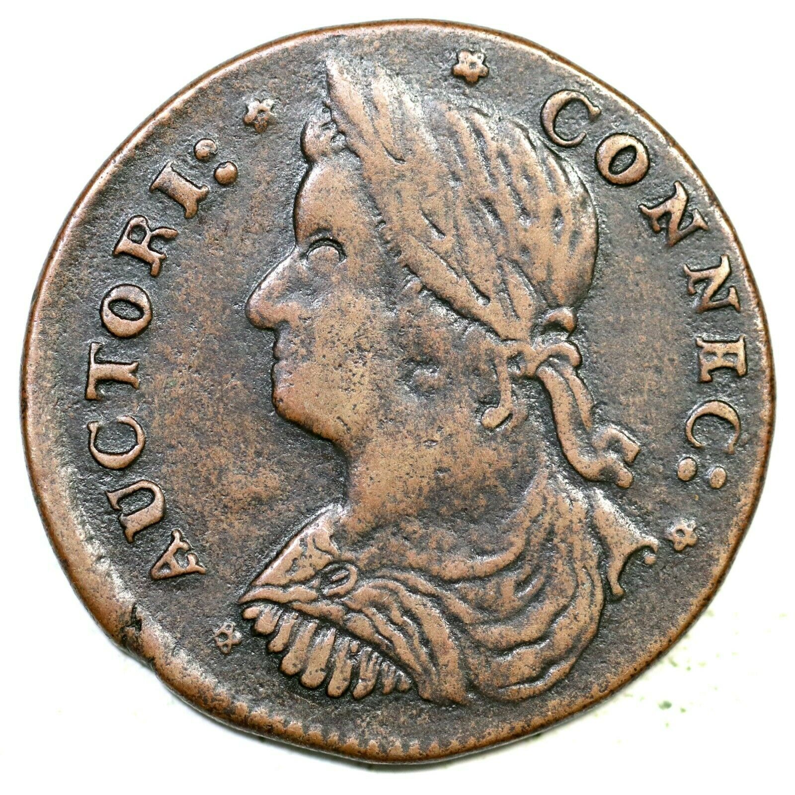 1787 33.15-r.1 R-2 Connecticut Colonial Copper Coin